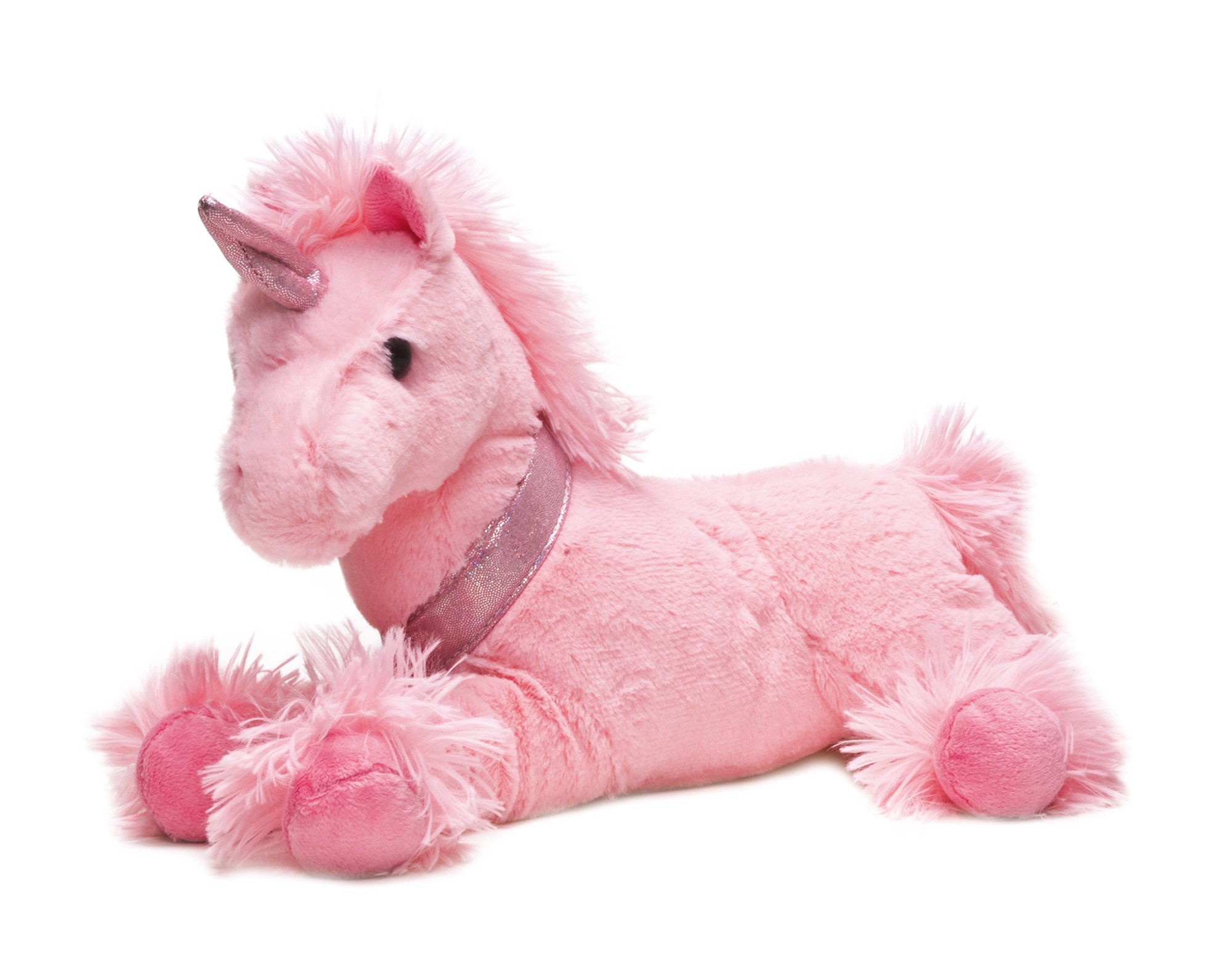 Einhorn 121109 weicher Samtplüsch, 33 x 19 x 24 cm, rosa