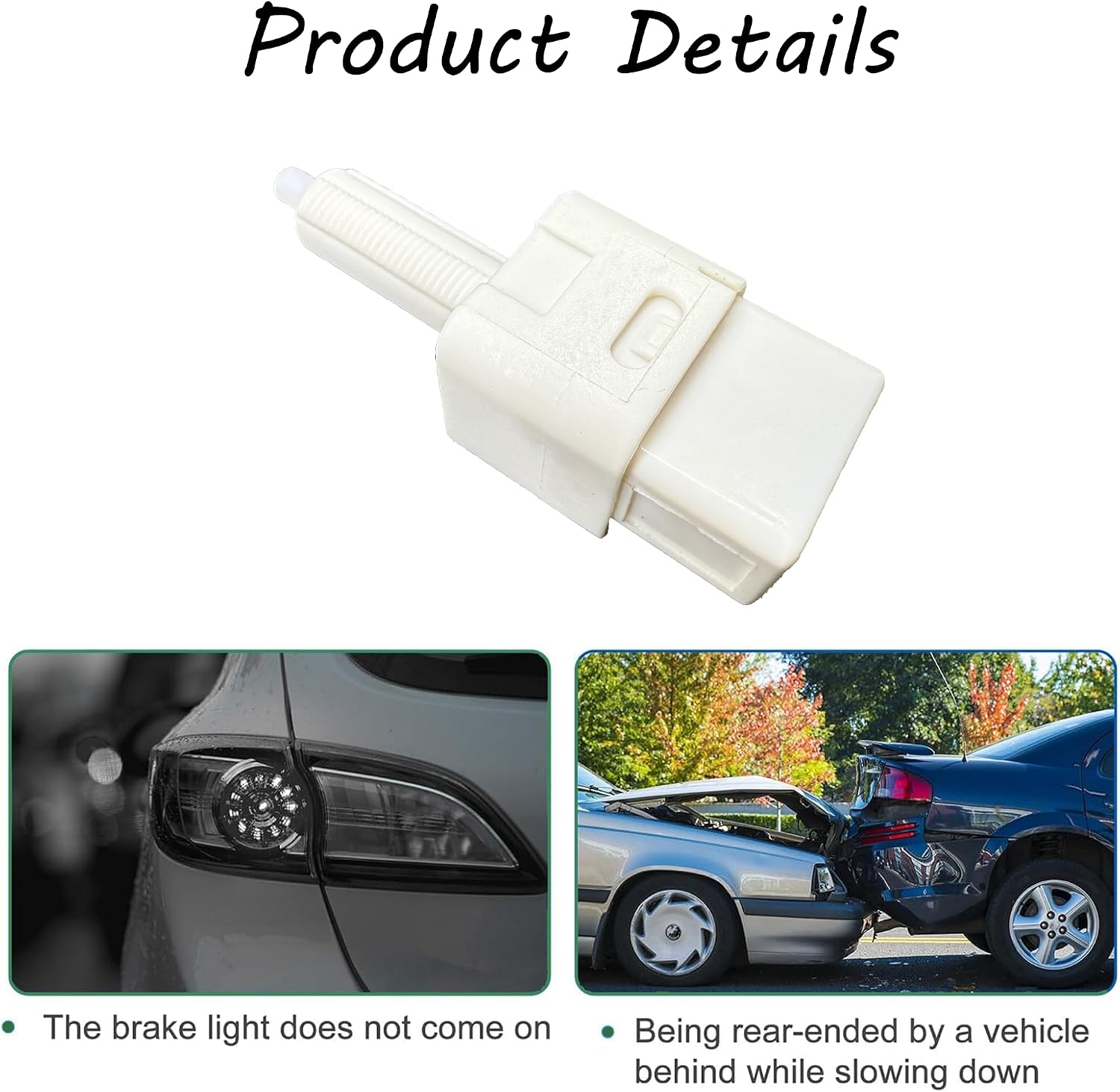 New Brake Light Switch 25320-3JA0A Compatible with Nissan Versa Sentra Rogue Altima NP300 Pathfinder Maxia (2014-2022) / Infiniti QX60 (2014-2020), JX35 2013 SLS-542