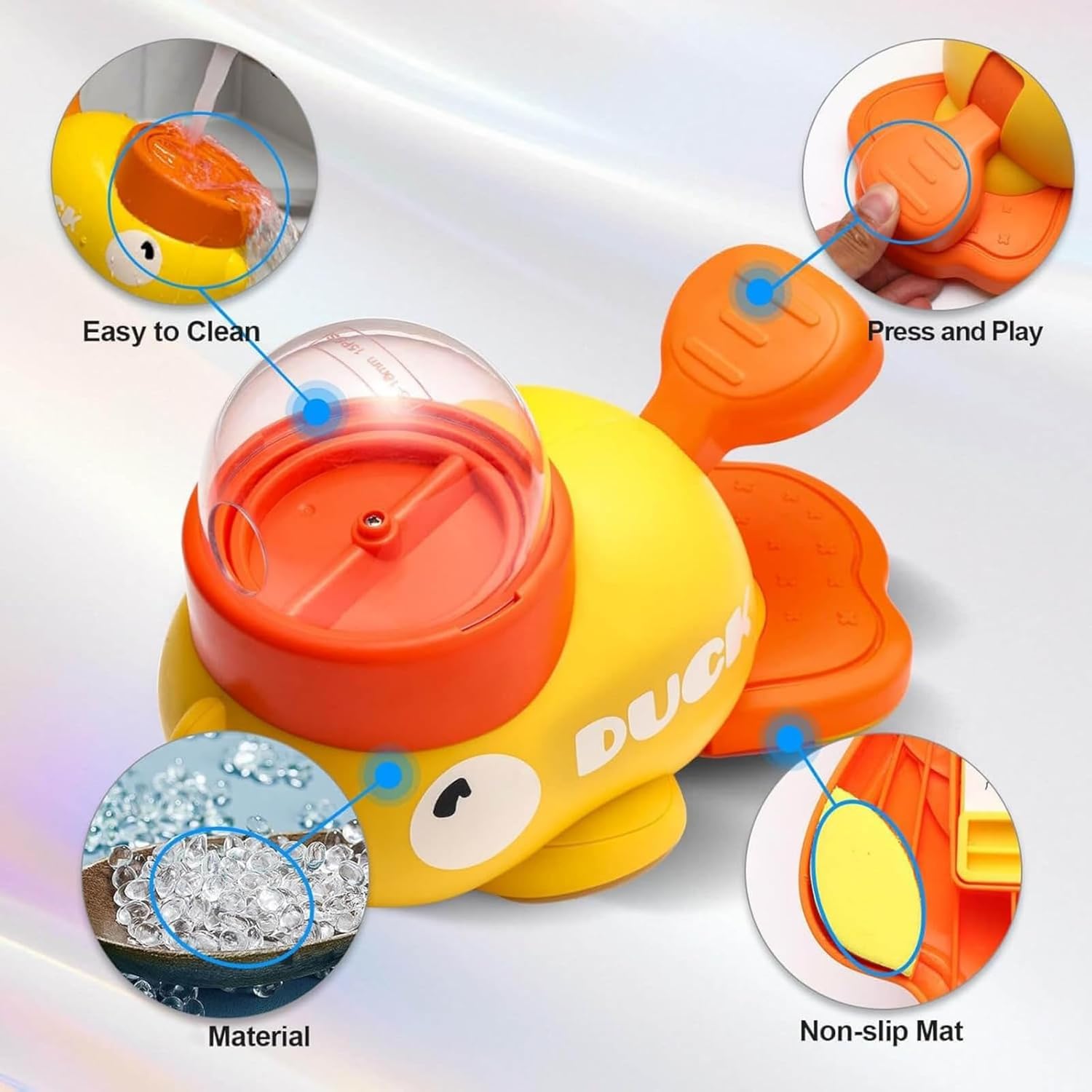 Yellow Duck Treat Dispenser, 2026 Upgrade 2-in-1 Dog Interactive Treat Dispenser Toy, Duck Cat Treat Dispenser, Food Slow Feeder, for Small & Large Cats Dogs (c)