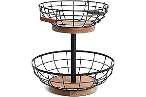 2-Tier Fruit Basket Bowl: The Perfect Kitchen Counter Organizer