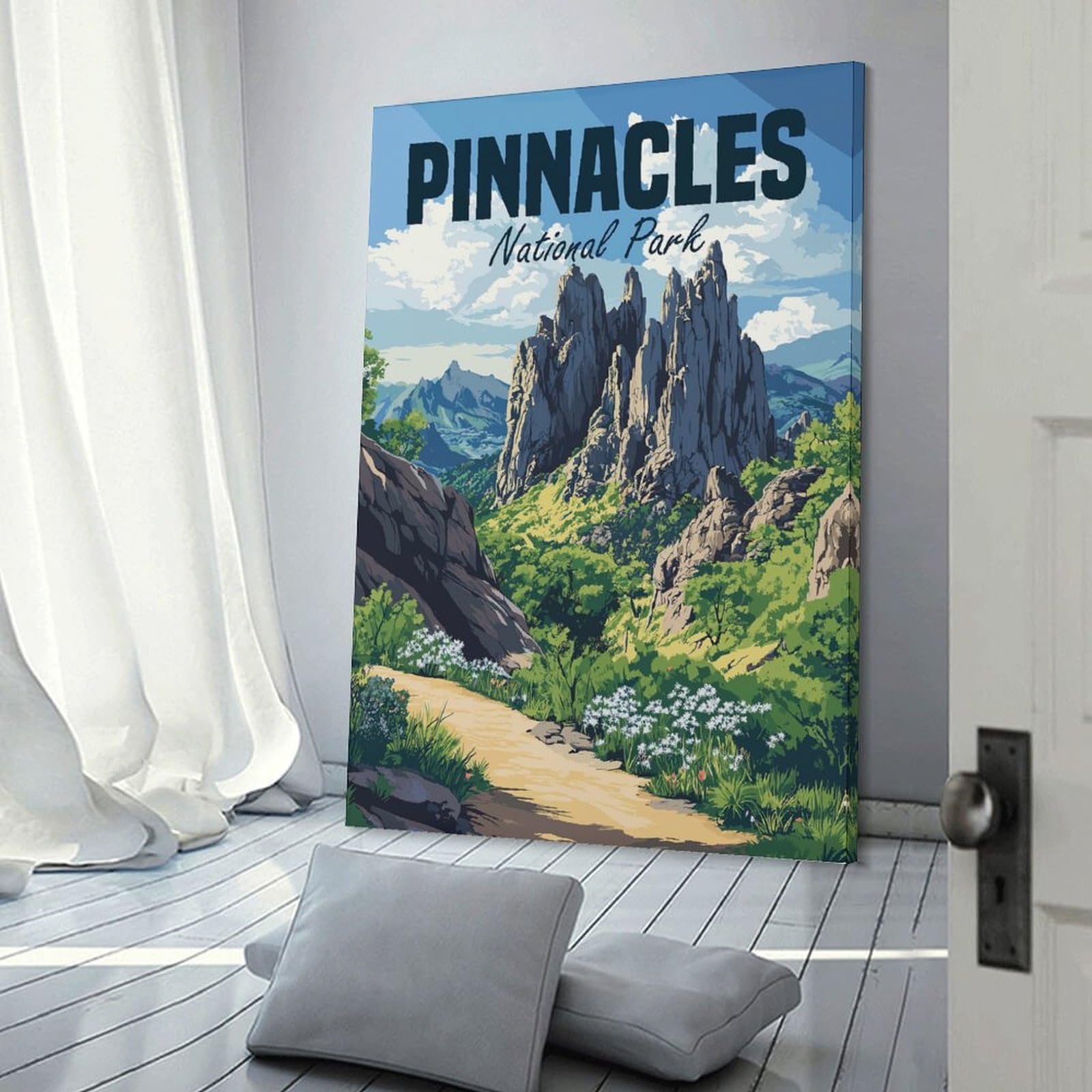 Junmoney Pinnacles National Park Wall Art Print 12x18inch(30x45cm), for Home, Office, Studio Or Guest Room, A Flexible Wall Accent for Shared Spaces