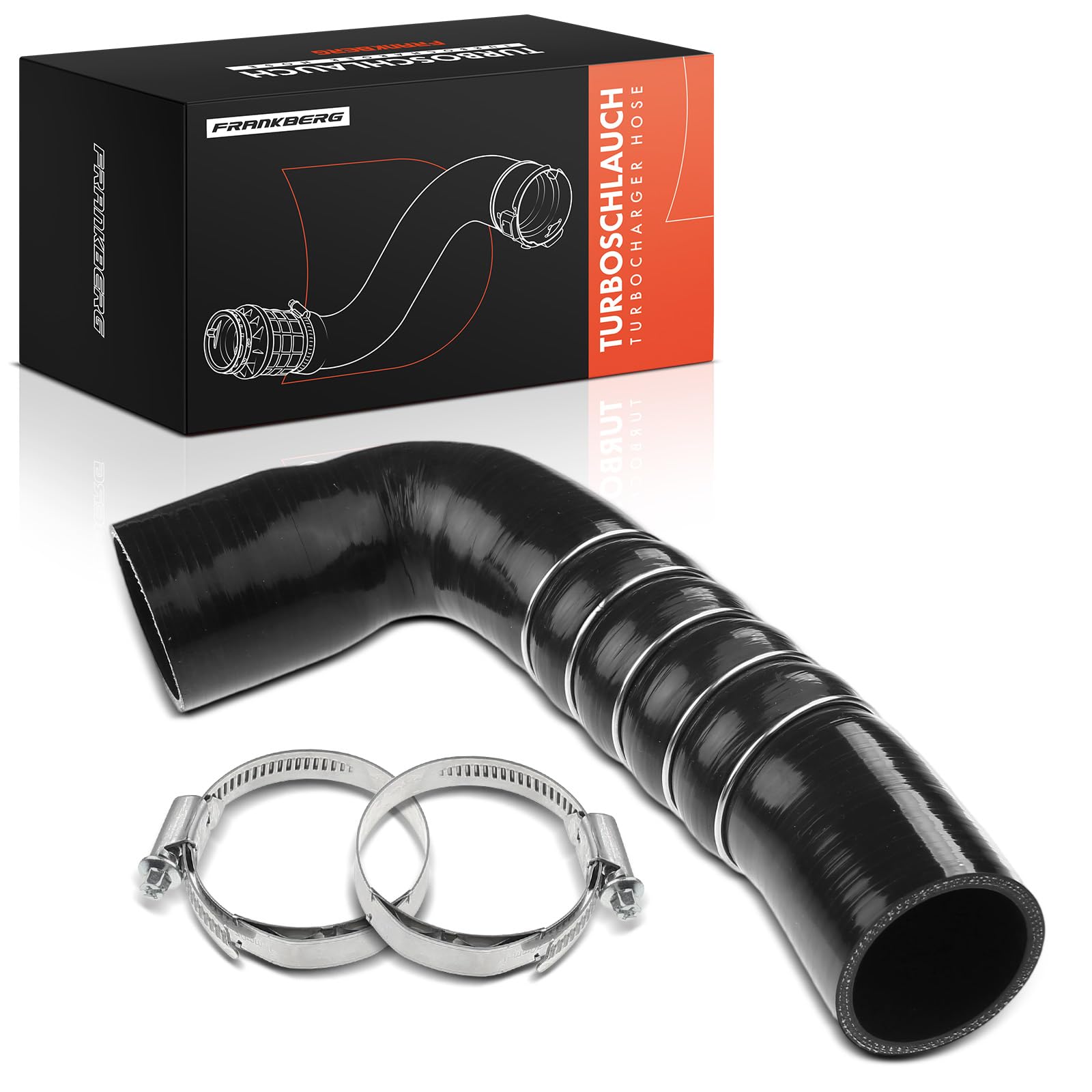 Frankberg Tubo intercooler tubo turbo lato inferiore destro 4F0145738F | Compatibile con: A6 Allroad 4FH, A6 4F2, A6 Avant 4F5