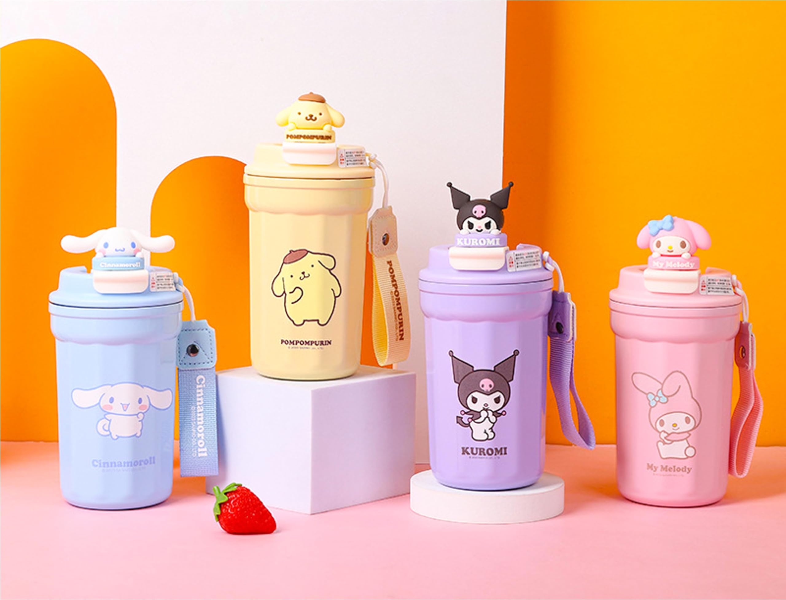 Amazon.com: Everyday Delights Kuromi Tumbler with Cover & Strap