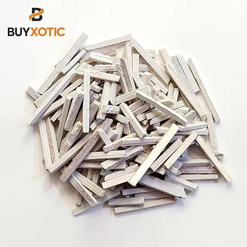 Miniatura 2 de BUYXOTIC Caja de lápices de pizarra gruesa de alta calidad, tiza natural blanca india, marcadores de pizarra sin polvo, barras de pizarra de piedra