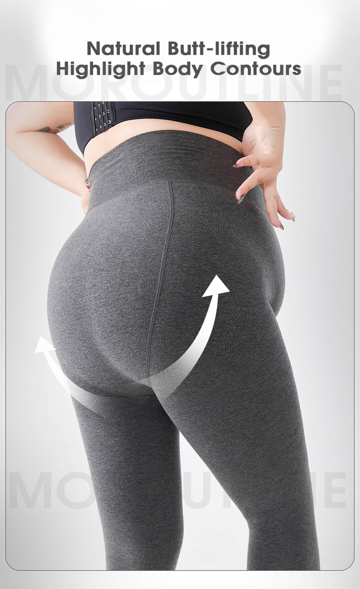 Medias para mujer, con forro polar, cálidas, opacas, con parte superior de control