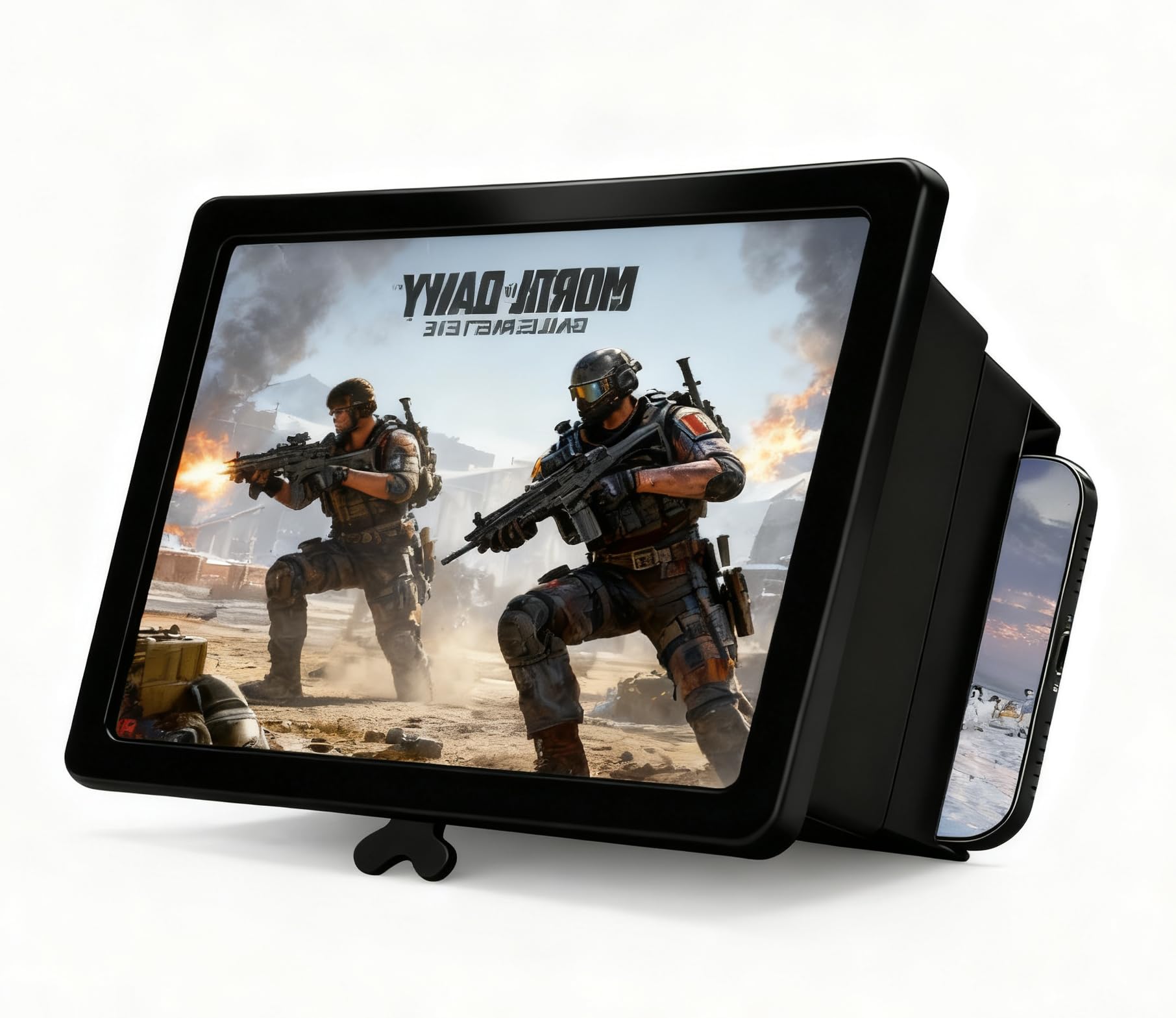 Soporte plegable para teléfono móvil con lupa de pantalla y proyector HD