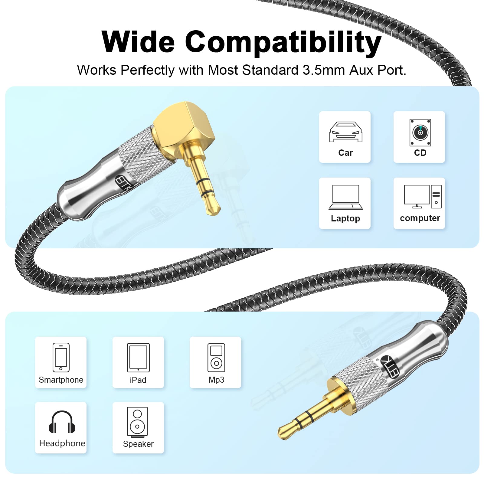 EMSea 2 Connettori Stereo Maschio Ad Angolo Retto 3.5mm – Per Cavi Cuffie E Audio Fai Da Te, In Lega Di Zinco - 2
