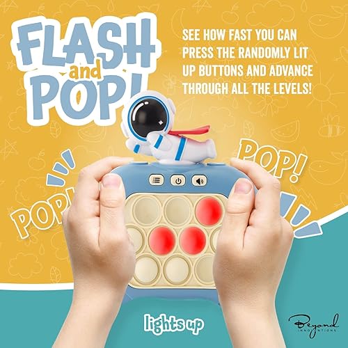 Miniatura 2 de Beyond Innoventions (Flyman) - Juego de empuje rápido  Juguete para ansiedad con luz para el juego Pop It  Juego de burbujas de empuje rápido para