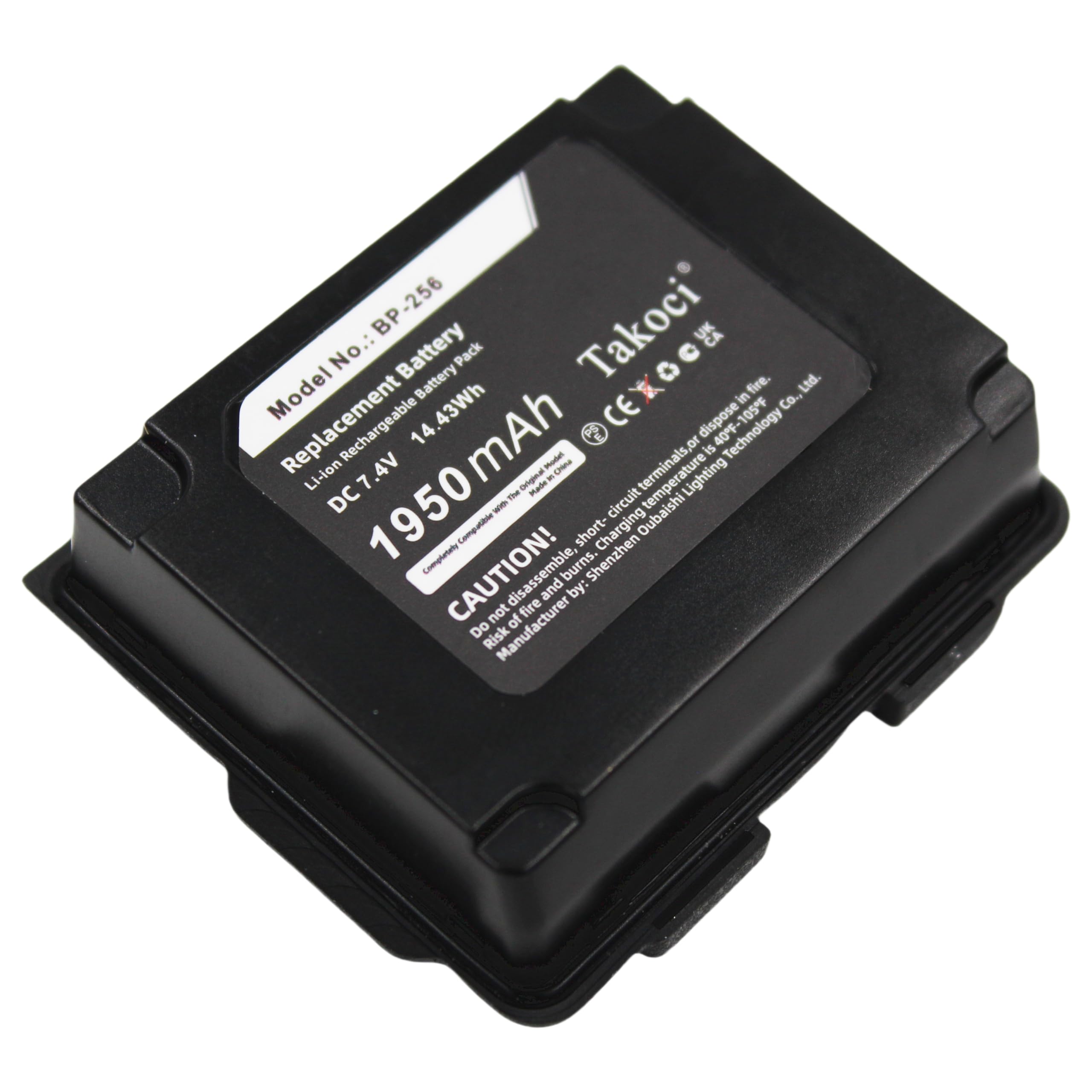 1950mAh IC-92AD Replacement Battery Compatible with I-com BP-256 IC-E92D IC-92 7.4V