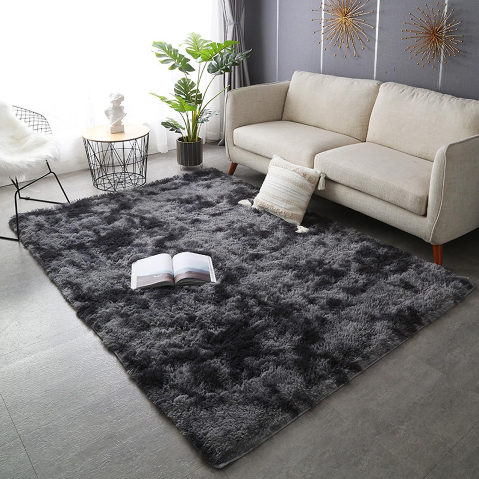 Grand tapis de chambre 200 x 220 moderne de haute qualité