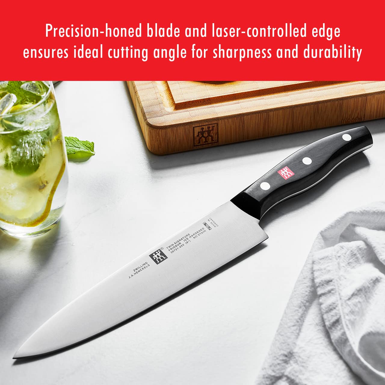 Buy ZWILLING Twin Signature 7Piece German Knife Set with Block, Razor