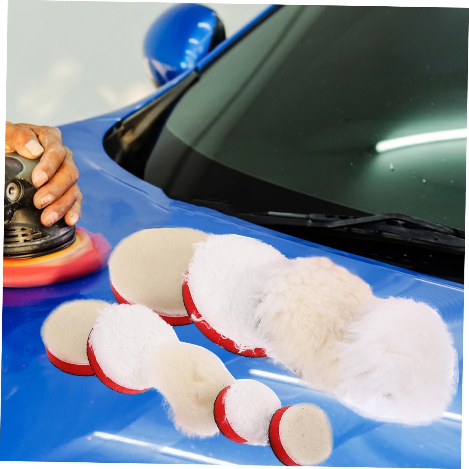 Juego de 1 Almohadilla de Pulido de Esponja para Coche, Aplicación Uniforme de Cera, Duradera, para Pulido de Automóviles y Cuidado del Mueble