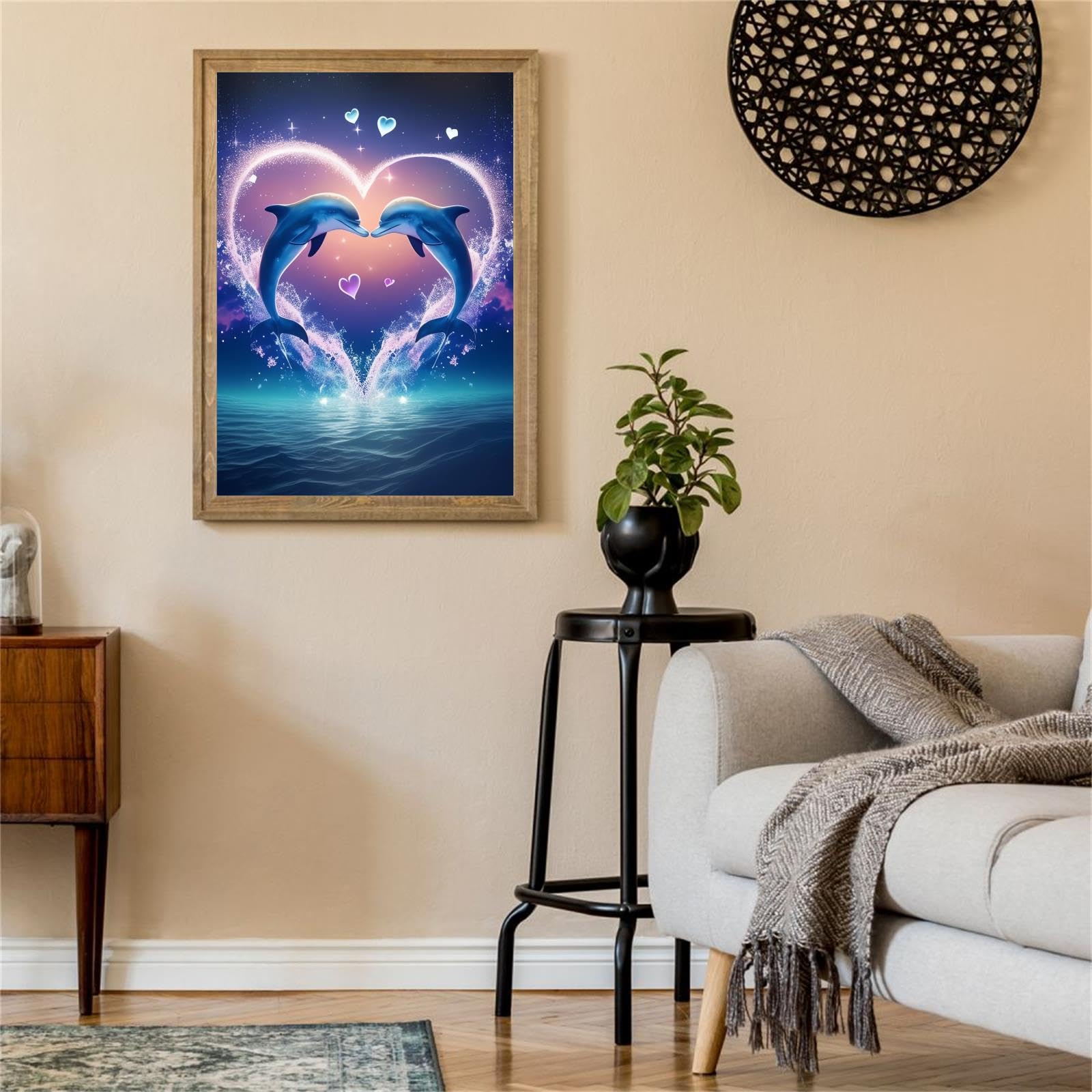 Amazon.com: NSUAJOF Love Dolphins Diamond Painting Kits