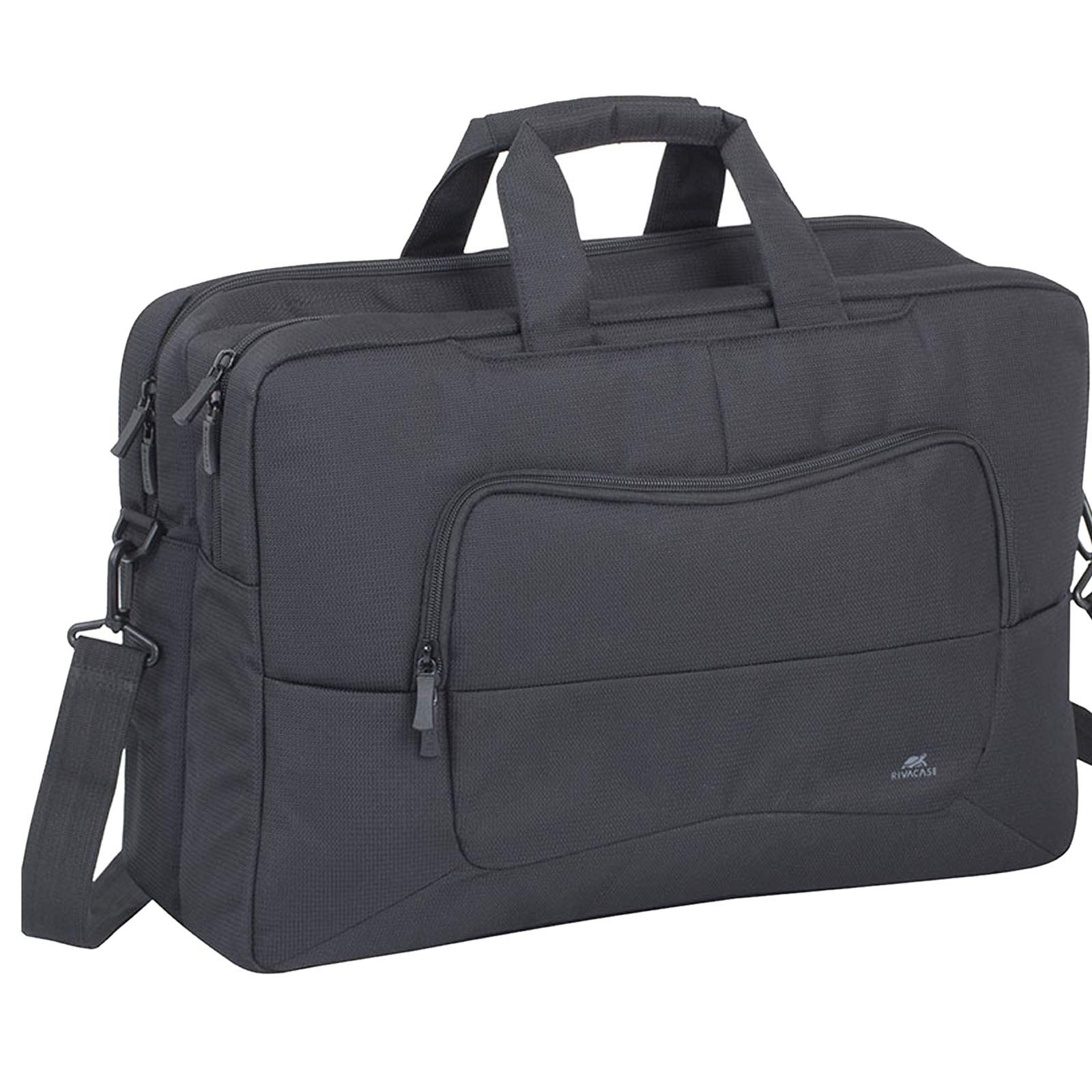 RIVACASETEGEL SACOCHE ECO CONCUE Pour Laptop 17.3" Noir