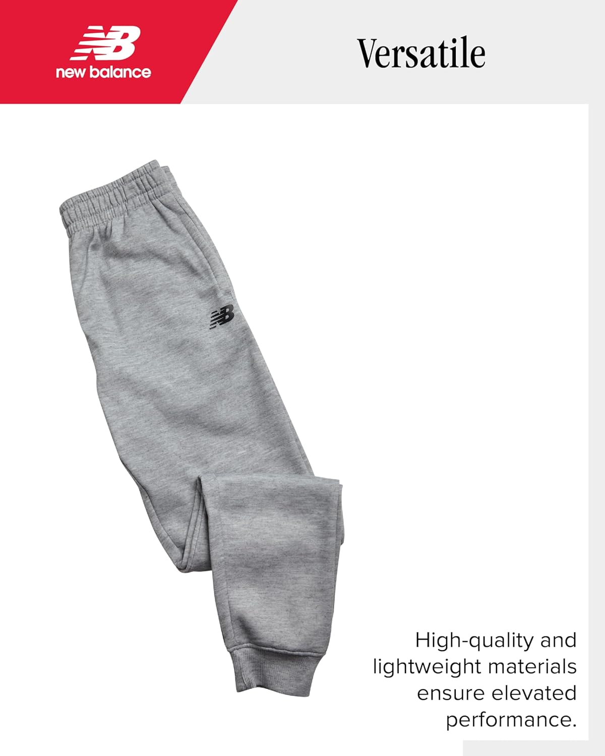 New Balance Boys Sweat Suit Set - 2 Piece Soft Fleece Pullover Hoodie & Jogger Sweatpants for Boys Tracksuit Set (8-16) - Image 5