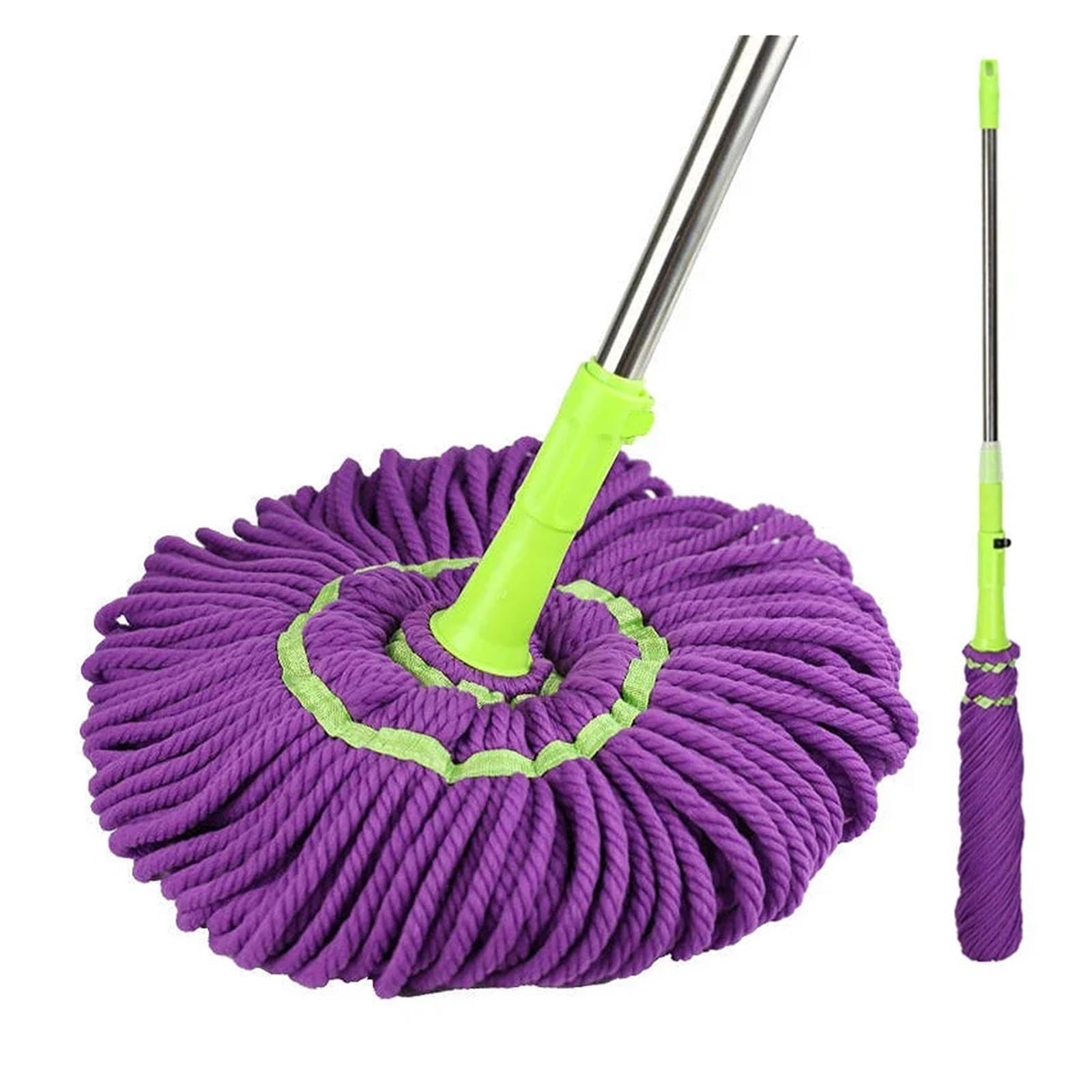 Trapeador giratorio autoexprimible de fácil manejo, trapeador de microfibra exprimido, cabezal de repuesto, trapeador seco y húmedo for limpieza de pisos de madera, azulejos y baldosas.(A mop head)