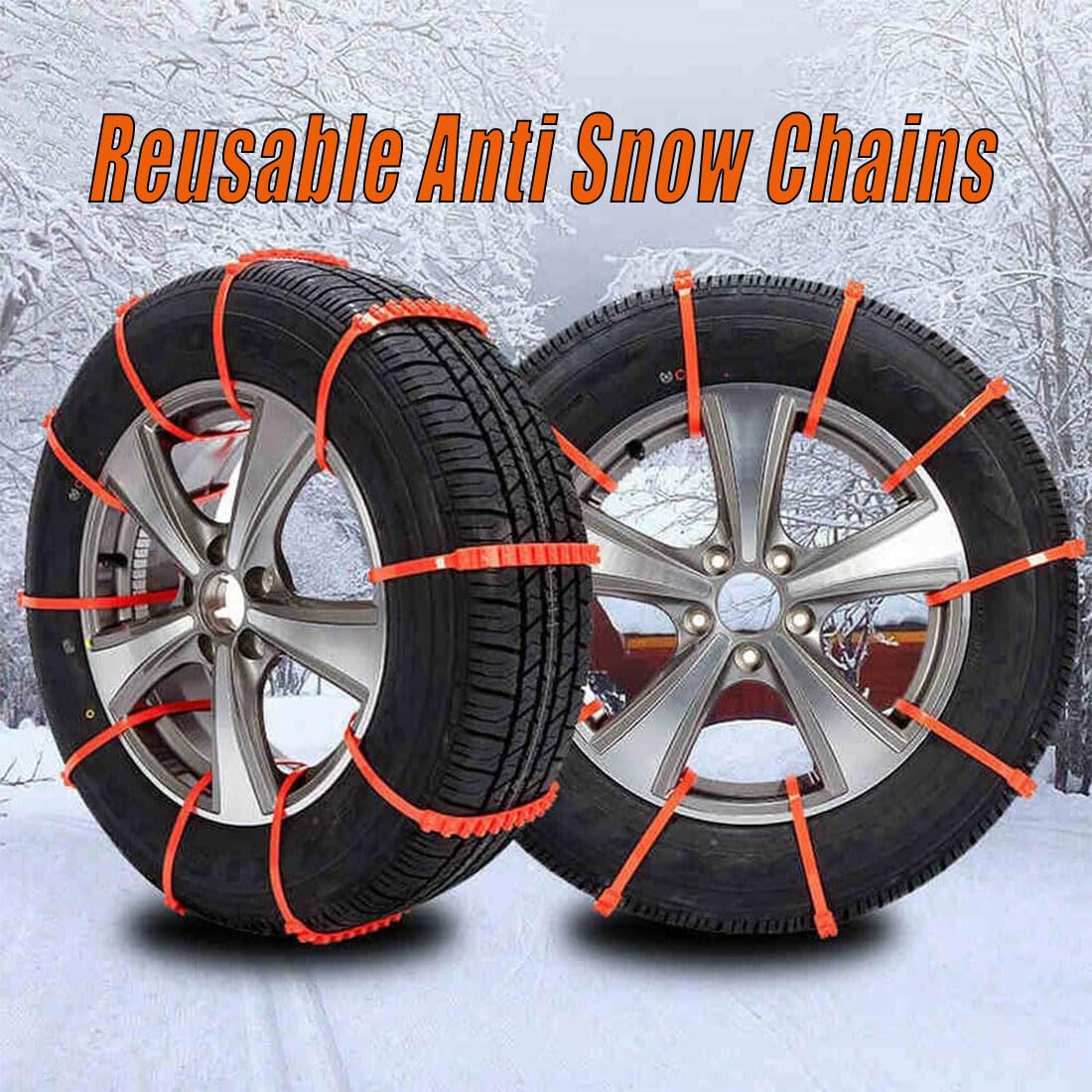 Cadenas de nieve universales antideslizantes, nuevas cadenas de nieve reutilizables 2026, cadenas antideslizantes para coches, cadenas de seguridad de invierno para automóviles, camiones y SUV, para
