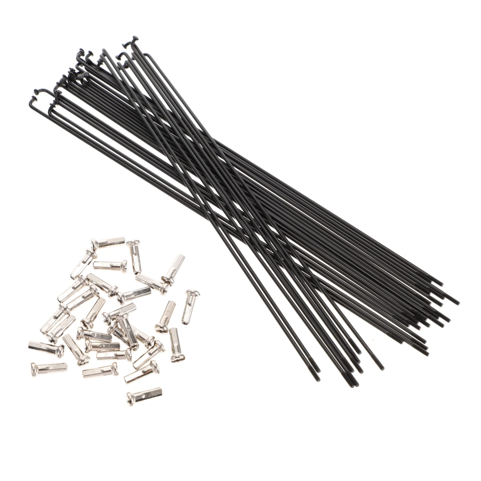 VANZACK 30Pcs Premium Steel Bike Spokes for Mountain Bicycles Durable Wheel Parts with Smooth Finish for Enhanced Performance and Easy Installation