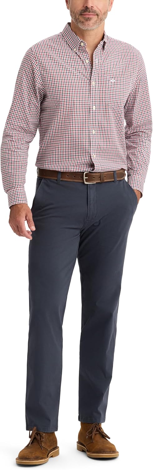 Dockers Men's Supreme Flex Long Sleeve Button Up Shirt
