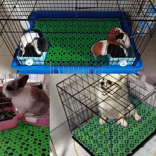 Miniatura 6 de Hamiledyi 4 alfombrillas de plástico para jaula de conejo, alfombrillas para conejo, hámster, rata, chinchilla, conejillo de indias
