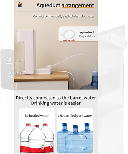 Miniatura 4 de Caldera eléctrica de agua caliente de 3 litros y dispensadores de calentador, hervidor de agua eléctrico portátil para encimera, bloqueo de