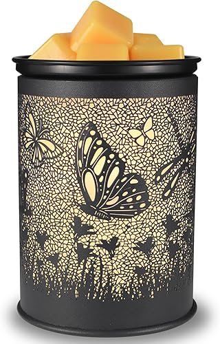 Calentador eléctrico de cera de metal, calentador de cera derretida, quemador de cera de velas, calentador de velas, fundidor de velas, para