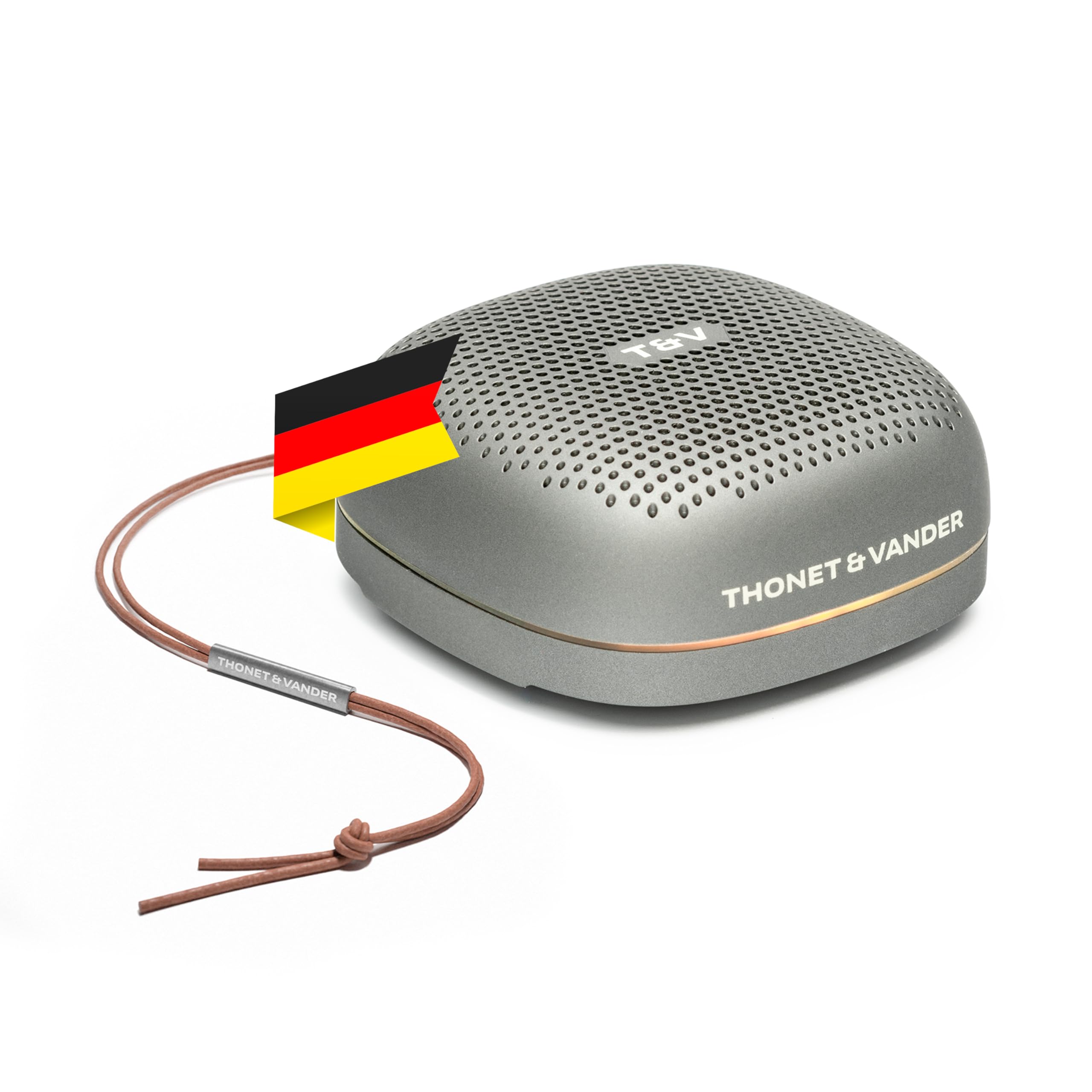 Thonet & Vander Duett 10W RMS Taşınabilir Bluetooth Hoparlör IPX4 Su Geçirmez Sertifikalı 8 Saat Dinleme Süresi (GunMetal Renk)