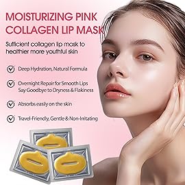 NIYET 30 pieces of Moisturizing Collagen Crystal Lip Mask - Anti-Ageing & Anti Chapped, Reduce lip Wrinkles, Fade Lip Color, Make Skin Smooth (Gold)