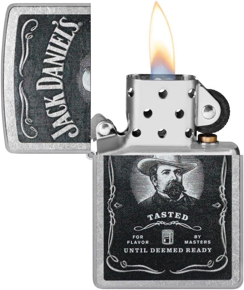 Zippo Jack Daniels Street Chrome Pocket Lighter