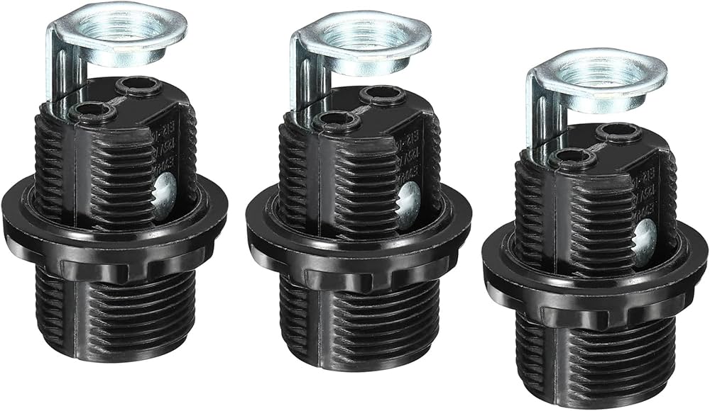 Amazon.co.jp: PATIKIL E12電球ホルダー ライトソケット 3個 ねじ込み