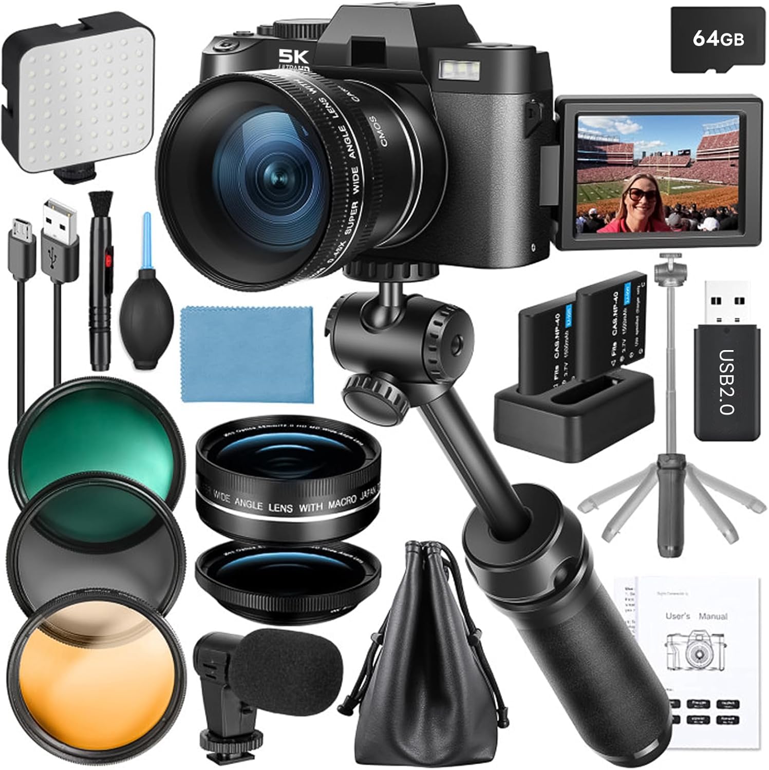 G-Anica 5K 64MP Dual Lens Camera