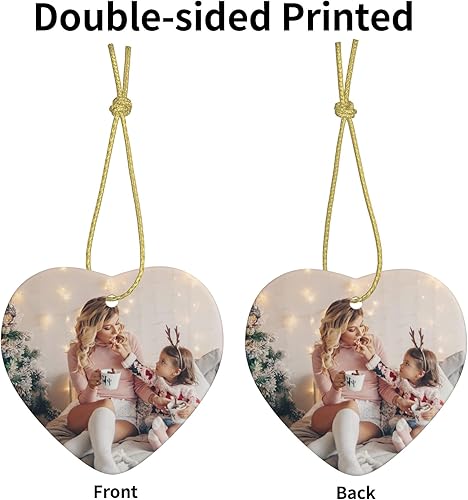 Miniatura 3 de Adornos personalizados de Navidad con fotonombre, adornos personalizados de Navidad 2023, impresión de doble cara para árbol de Navidad, hogar,