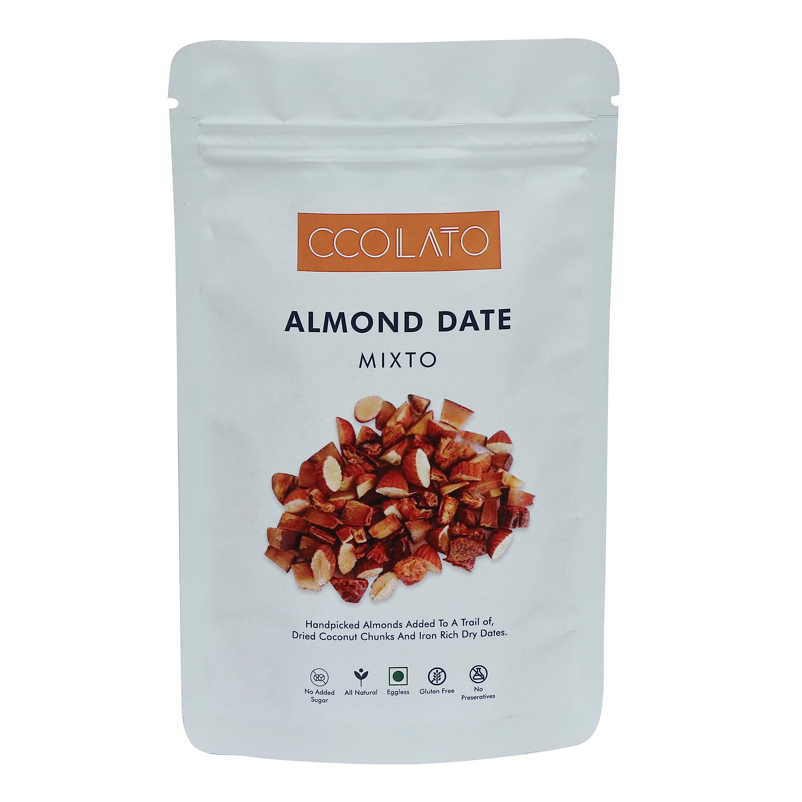 CCOLATO Almond Date Mixto 200g | Healthy Trail Mix with Dry Fruits | Premium Dry Fruit Mix | Good for Snacking | Healthy Snackpack for all | (B0CB85MVQP) Amazon Price History, Amazon Price Tracker