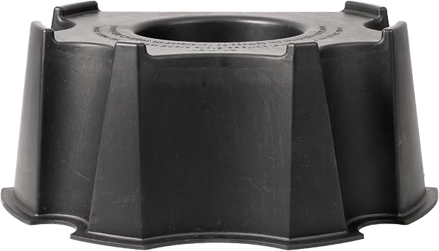 RTS Home Accents 55-Gallon Rain Barrel Stand, Made from 100% Recycled Material, Black