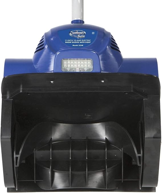 Snow Joe 324E Electric Snow Shovel, 10A Motor, 2-Blade Paddle Auger, Adjustable Handle, 2W LED Light, Clears 14-Inch by 6-Inch Path