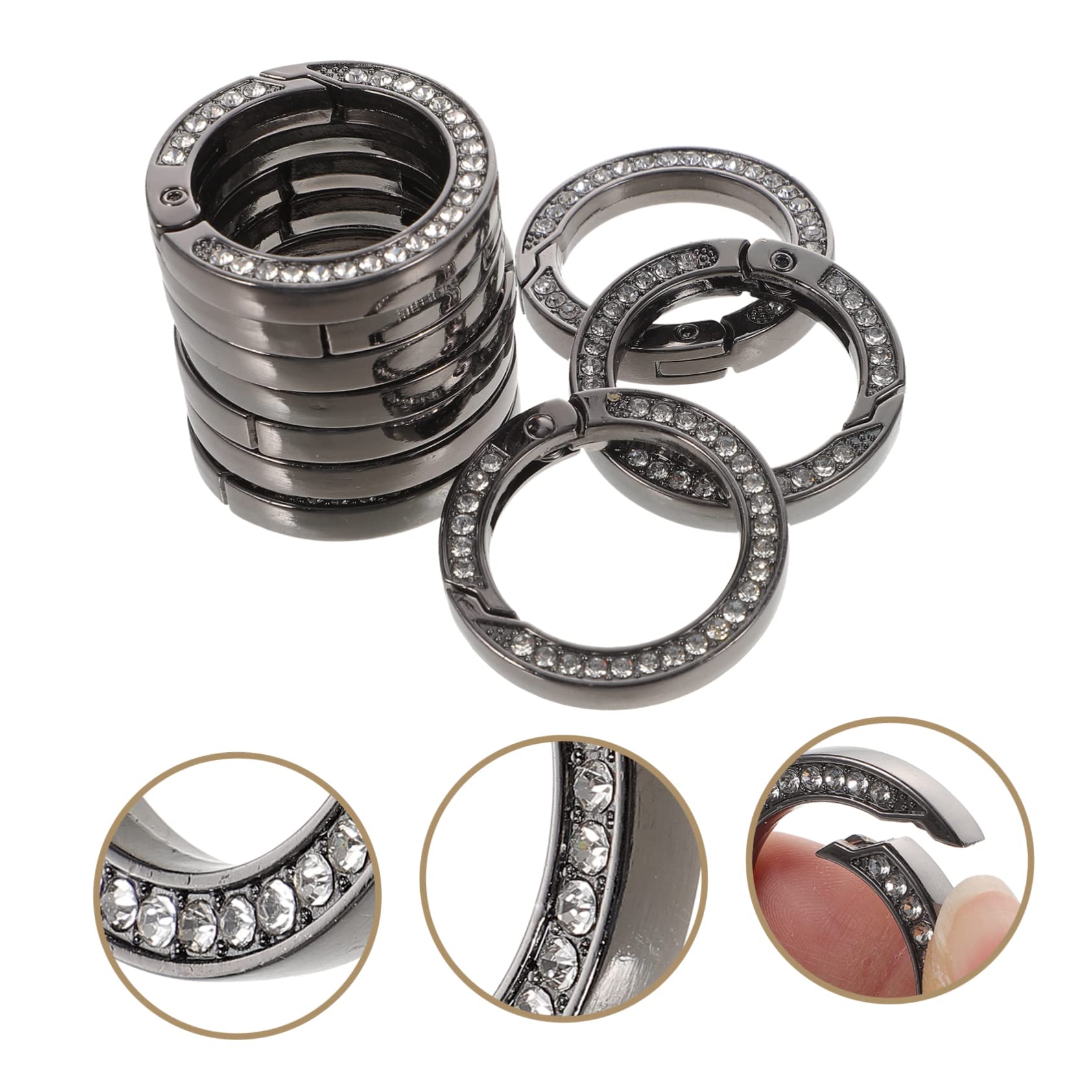 EXCEART 3 Set Di Fibbie in Metallo Per Borse Fibbie Per Chiavi Di Collegamento Per Borse Artigianali 10 Pezzi*3
