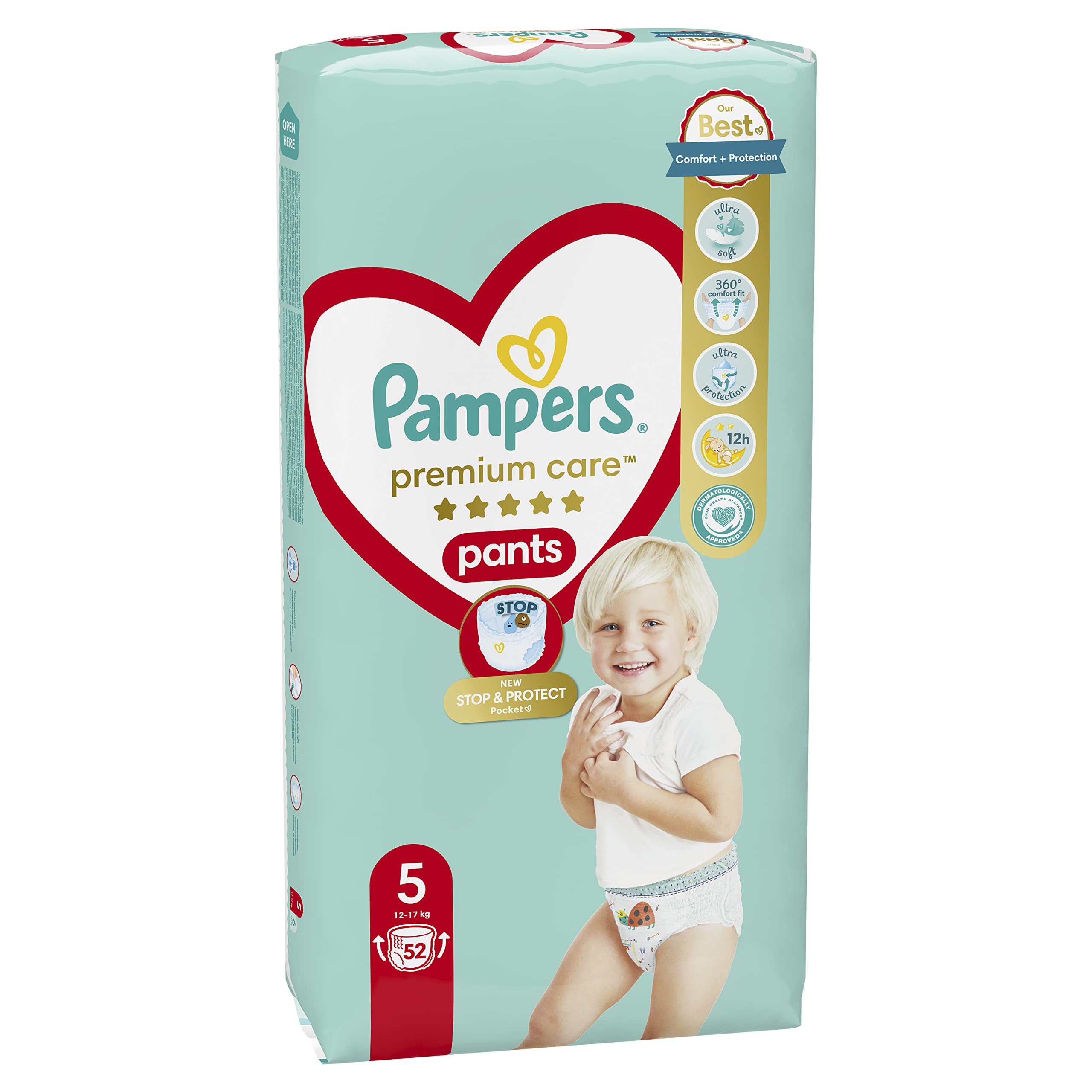 Pampers Premium Care Plienky veľkosť 5 (11 - 16 kg) mesačné balenie