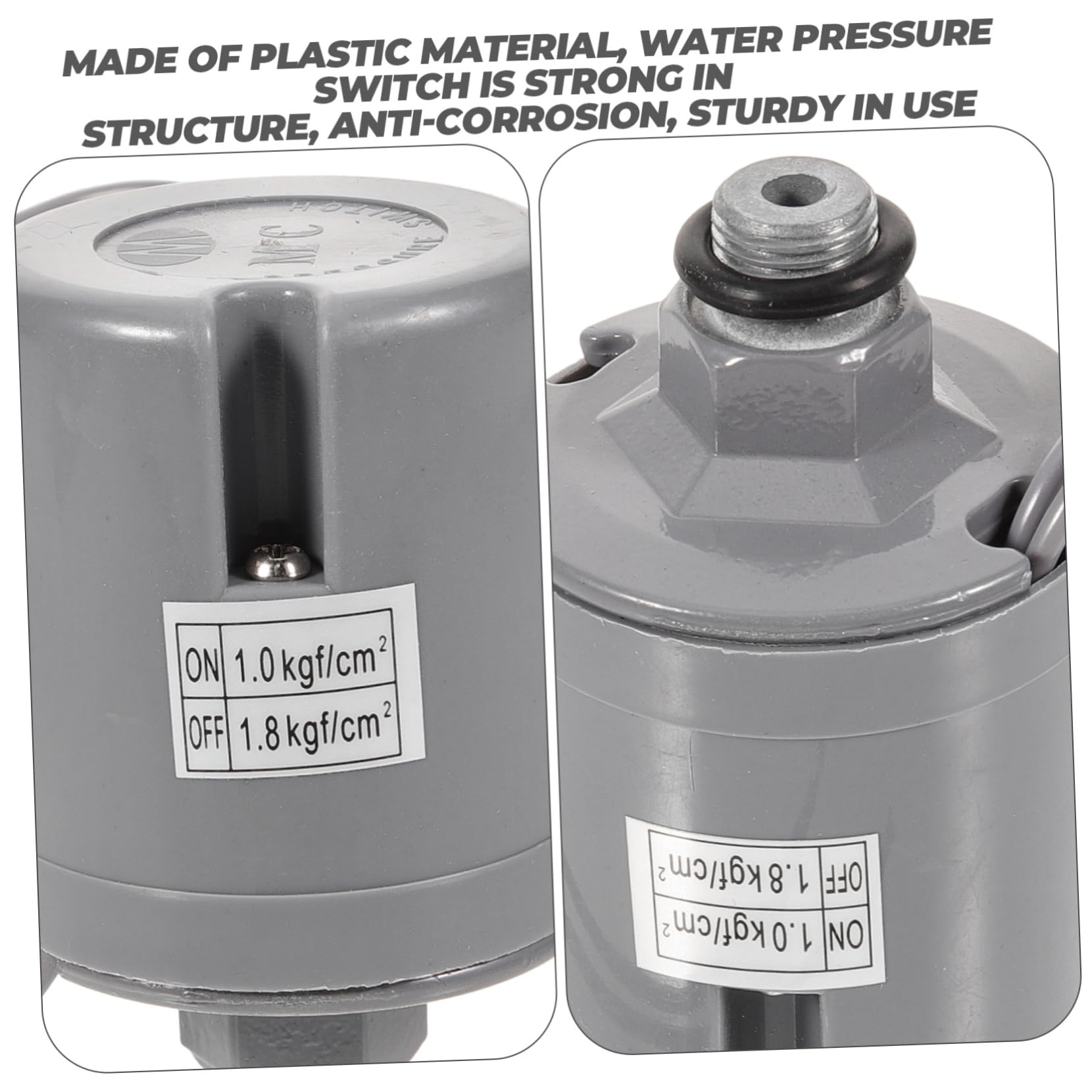 Veemoon 3 Stück Wasserpumpen Druckcontroller Automatischer Druckregler für Selbstansaugende Wasserpumpen Praktische Lösung für Stabile Wasserdrücke