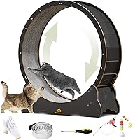 Vista 9 de Rueda de Ejercicios para Gatos, de 48 Pulgadas XL para Gatos Grandes, Correpasillos para Gatos