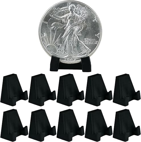 Pineapple Soporte de exhibición de monedas, caballete, soportes para monedas para exhibir una moneda, pequeño coleccionista de plástico (paquete de