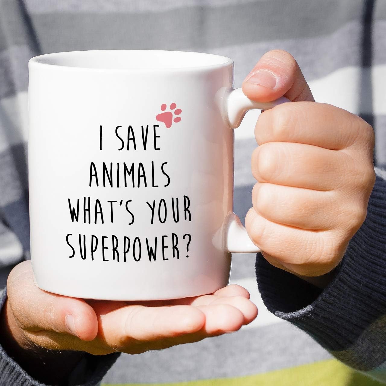 Retreez Funny Mug - I Save Animals What's Your Superpower Veterinarian 11 Oz Ceramic Coffee Mugs - Funny, Sarcasm, Inspirational birthday gifts for friends, coworkers, siblings, sister, brother - Image 4