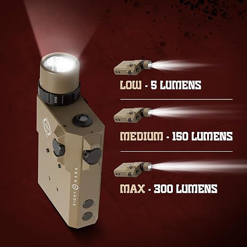 Miniatura 2 de Sightmark Linterna LoPro (visible e IR) con vista láser verde Combo