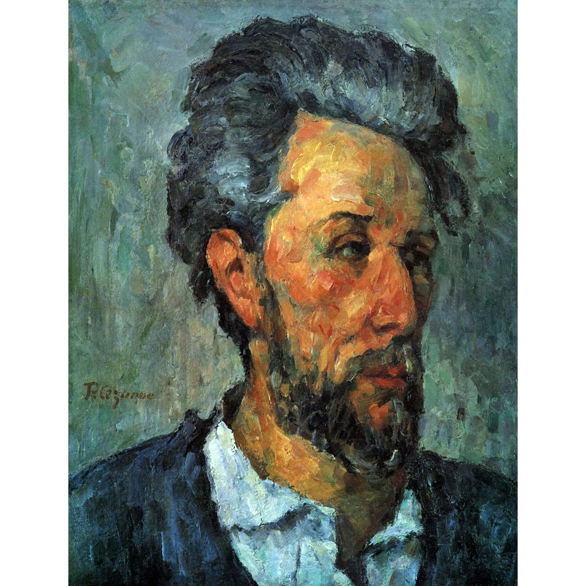 Toile Cézanne Portrait de Victor Chocquet impression haute définition - 2