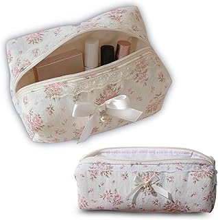 2 bolsas de maquillaje de encaje floral para ...