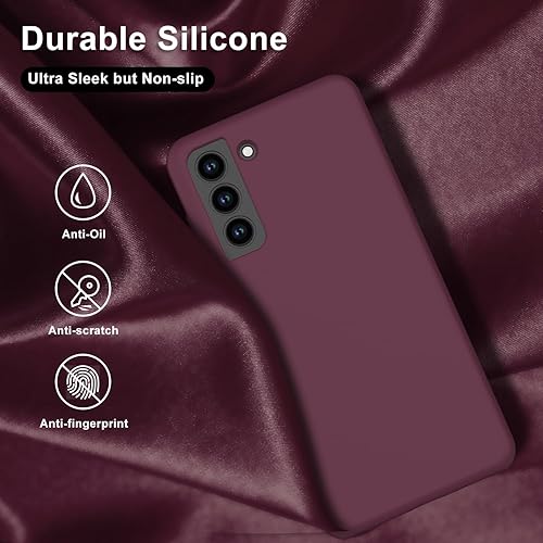 Miniatura 3 de bemal Funda para Samsung Galaxy S23 Ultra, funda de silicona líquida sedosa de ajuste delgado, forro de microfibra resistente a los arañazos,