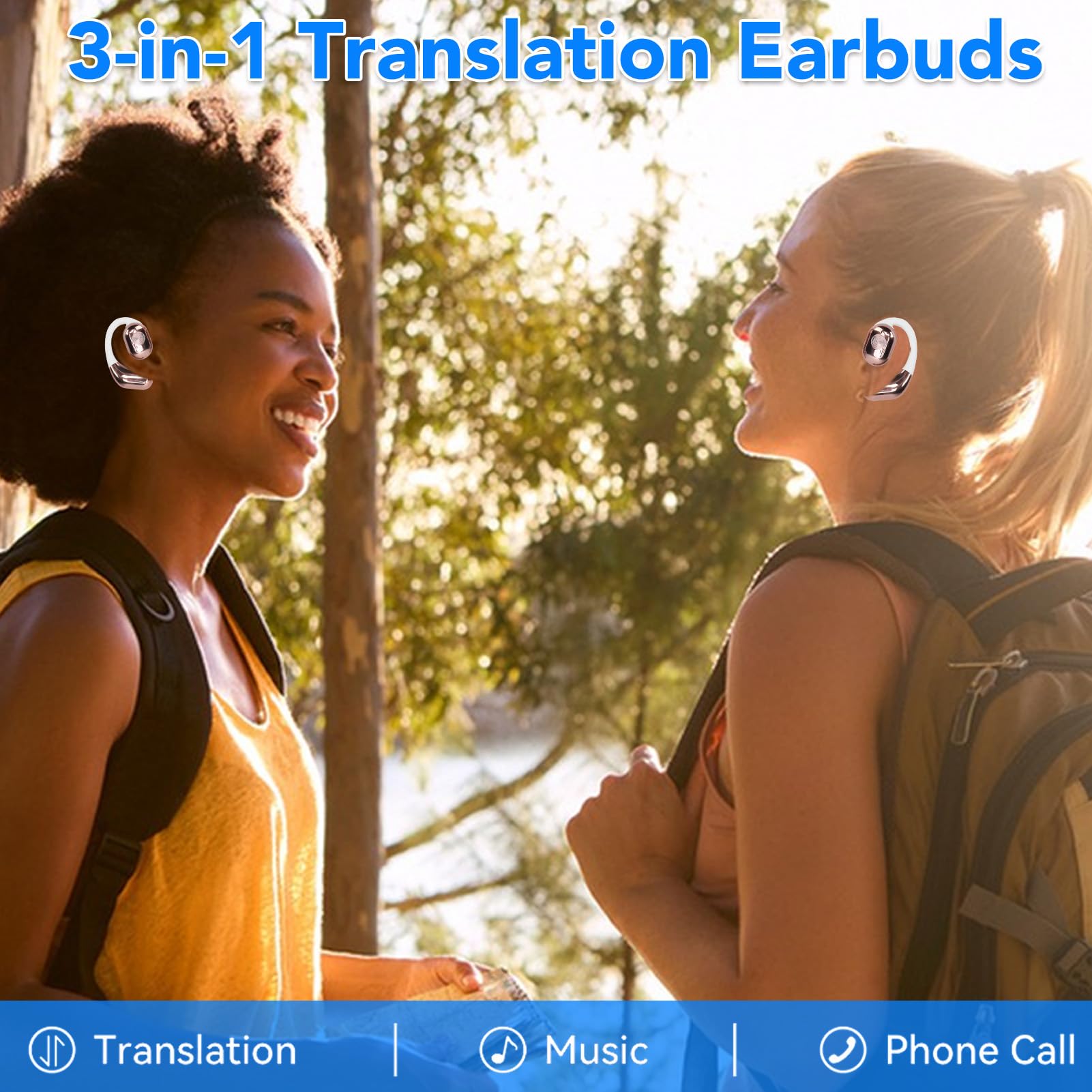 Language Translator Earbuds, Two Way Real Time Translation in 144 Languages, HD Clear Calls - Image 4
