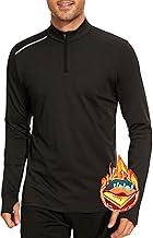 Men's Long Sleeve Sweatshirt 1/4 Zip Sports T-Shirt for Running Gym Training