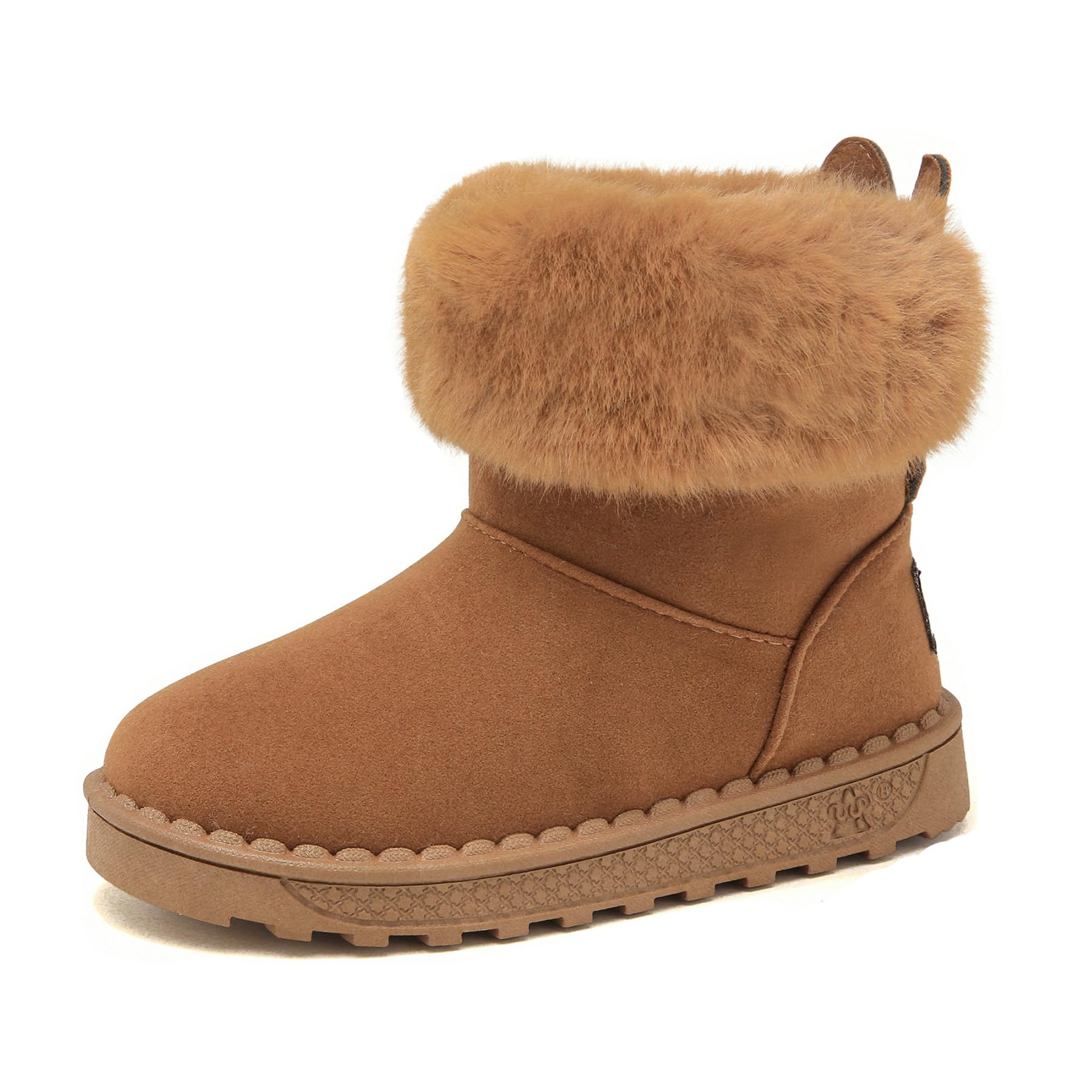 Yeeteepot Bambine e Ragazze Carino Stivali da Neve Calda Foderati Stivaletti Inverno Morbide Piatto Stivali Bambini Pelliccia Antiscivolo Boots