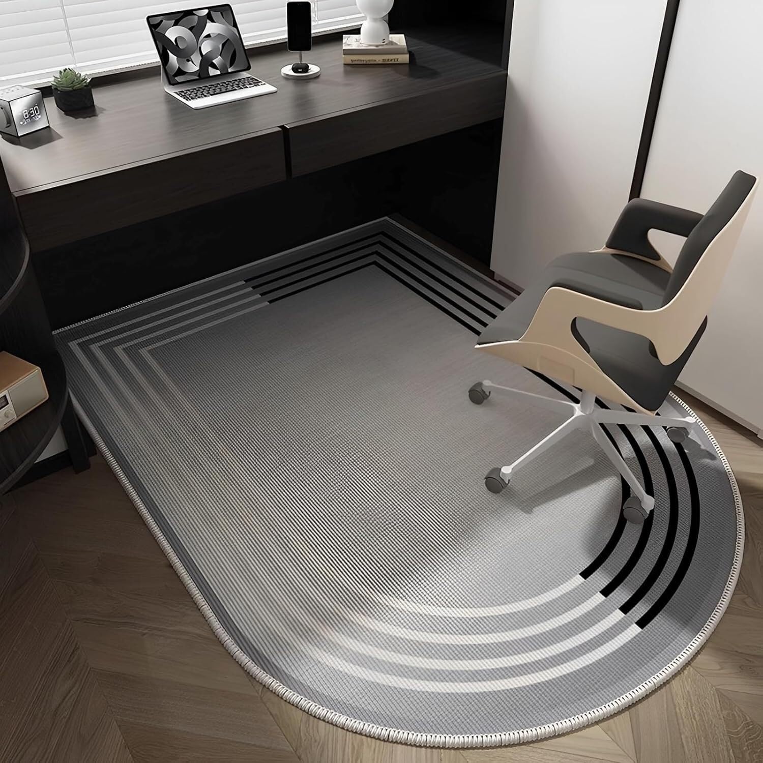 SSDDLZEQ Premium durable range Office Chair Mats Are Suitable For Use On Both Carpet And Hardwood Floors(Grey,80x120cm)