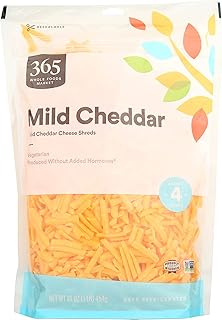 365 by Whole Foods Market, Cheddar Mild Feather Shred, 16 Ounce